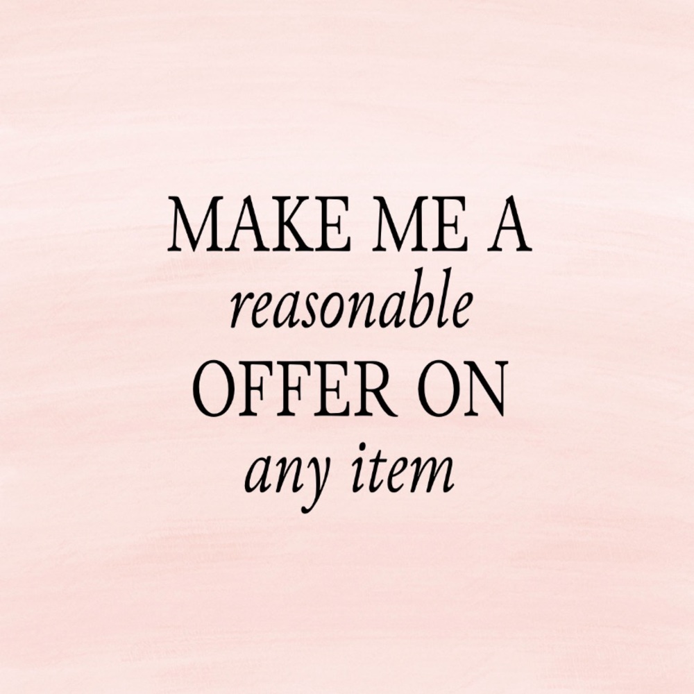 Feel free to send me an offer on any item!!